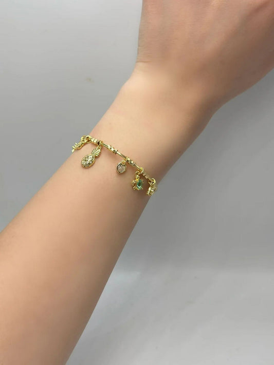 Ananas Charm Çelik Kelepçe
