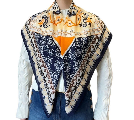 Etnik Desen Detaylı Şal 90*90