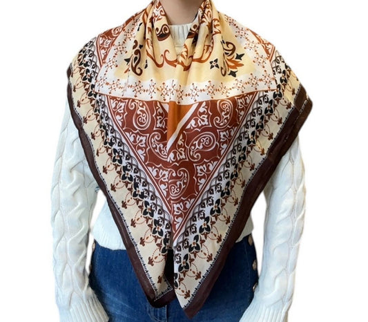 Etnik Desen Detaylı Şal 90*90