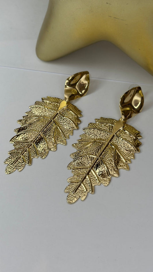 Yaprak Küpe (Pirinç Kaplama)