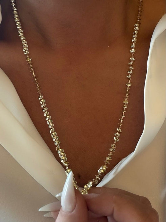 Kesik Plaka Kolye (Çelik)