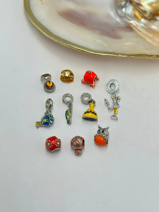 Sarı Ve Turuncu Charm Seti