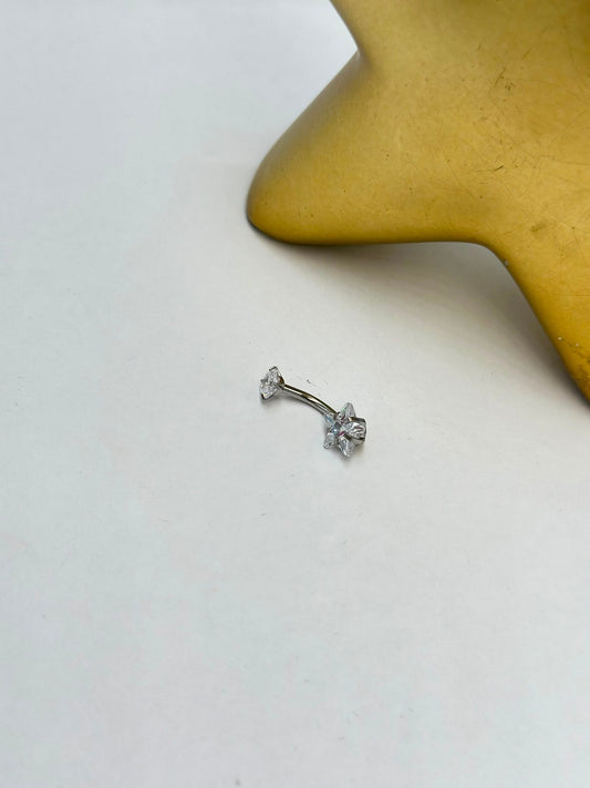Yıldız Göbek Piercing (Çelik)