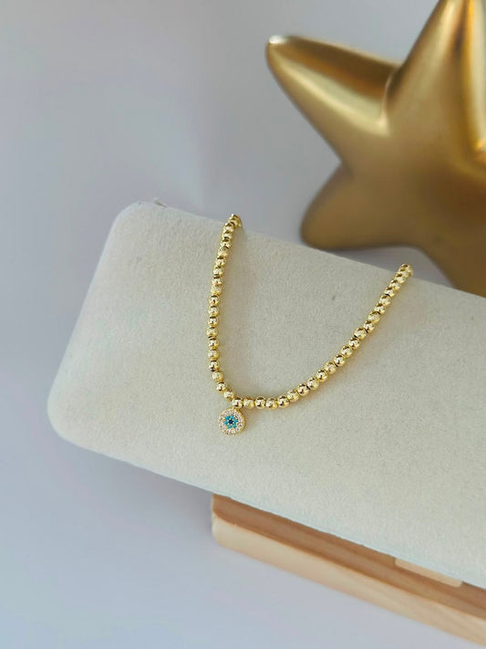 Nazar Charm Çelik Bileklik