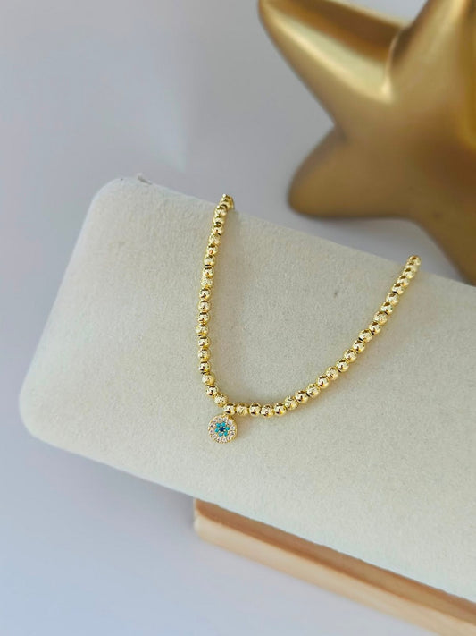 Nazar Charm Çelik Bileklik