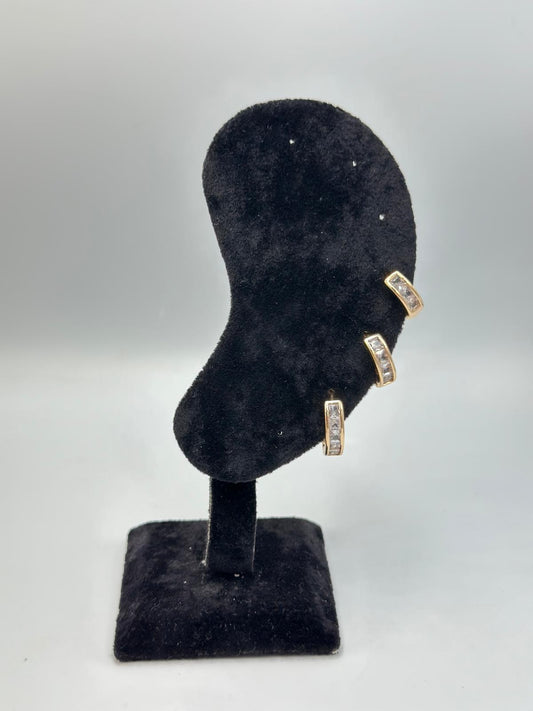 Baget Taş Set Küpe (Çelik)