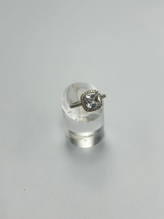 Baget Taş Yüzük (Ayarlamalı) (Pirinç Kaplama)