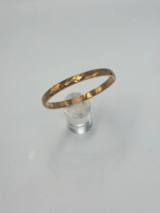 Baskı Detay Rose Kelepçe (Çelik)