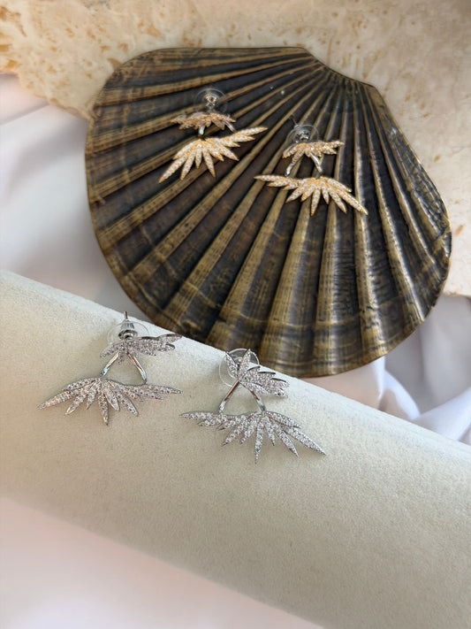 Çift Kullanım Kanat Minimal Küpe (Çelik)