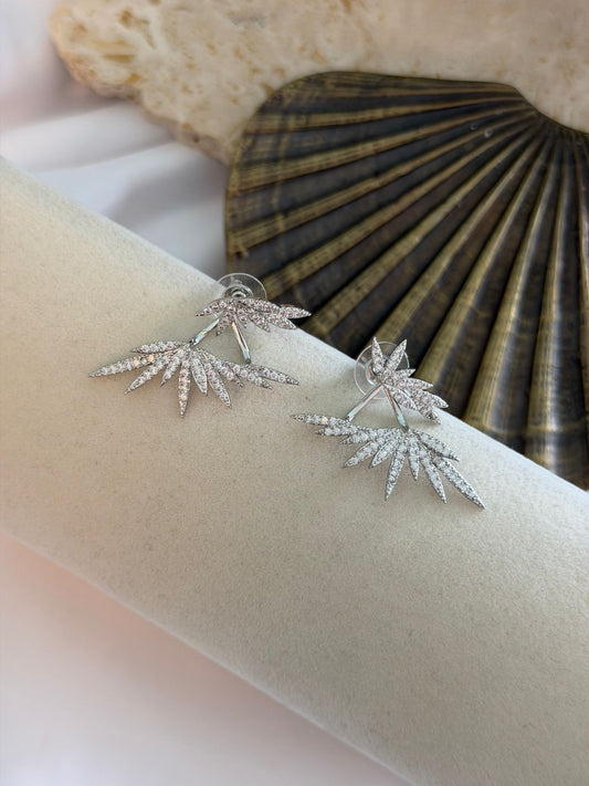 Çift Kullanım Kanat Minimal Küpe (Çelik)