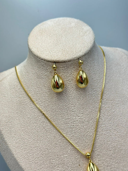 Damla Detay Çelik Set Takı