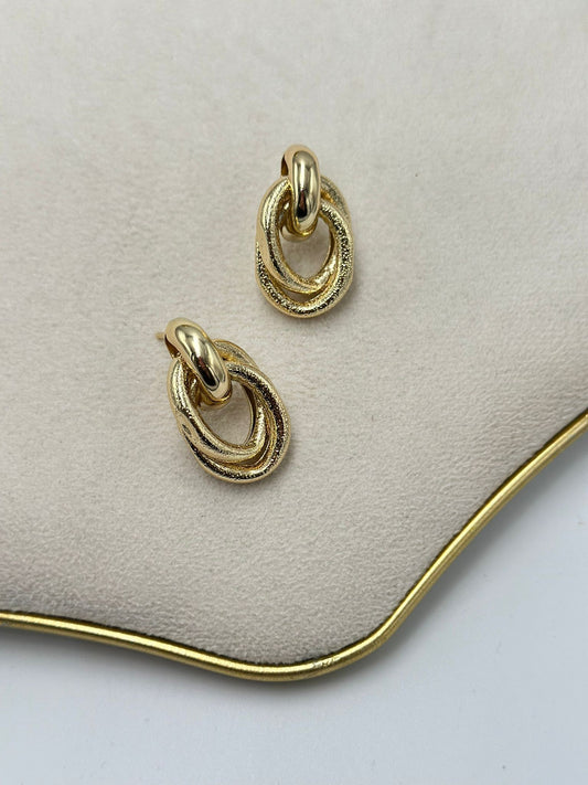 Düğüm Küpe (Pirinç Kaplama)