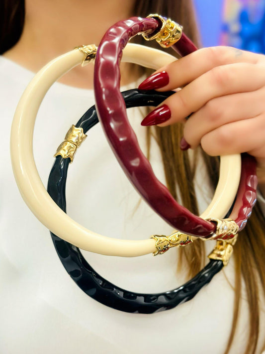 Gold Detay Kemik Chocker Kolye