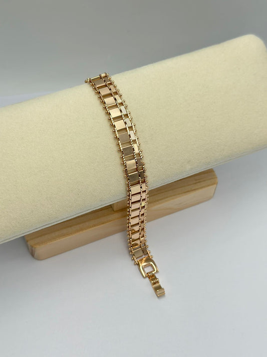 Gold Rose Çelik Unisex Bileklik