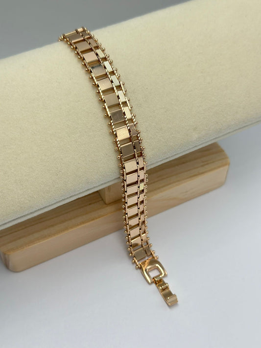 Gold Rose Çelik Unisex Bileklik