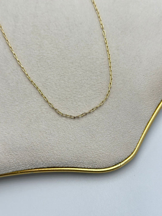 İnce İtalyan Gold Çelik Kolye