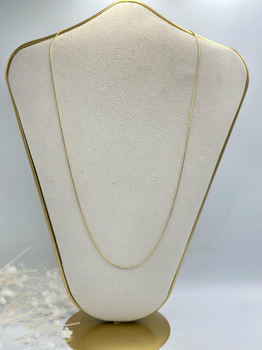 İnce İtalyan Zincir Çelik Kolye (60 Cm)