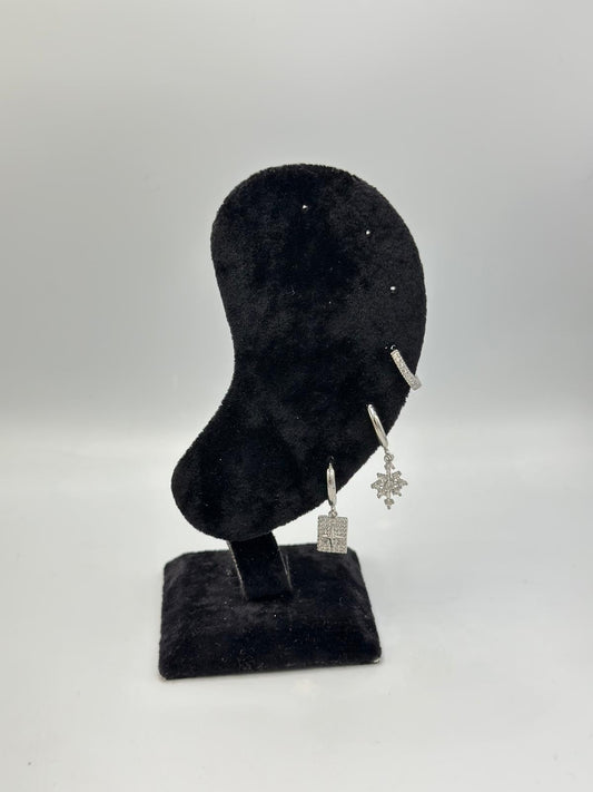 Kutup Yıldız Set Küpe (Çelik)