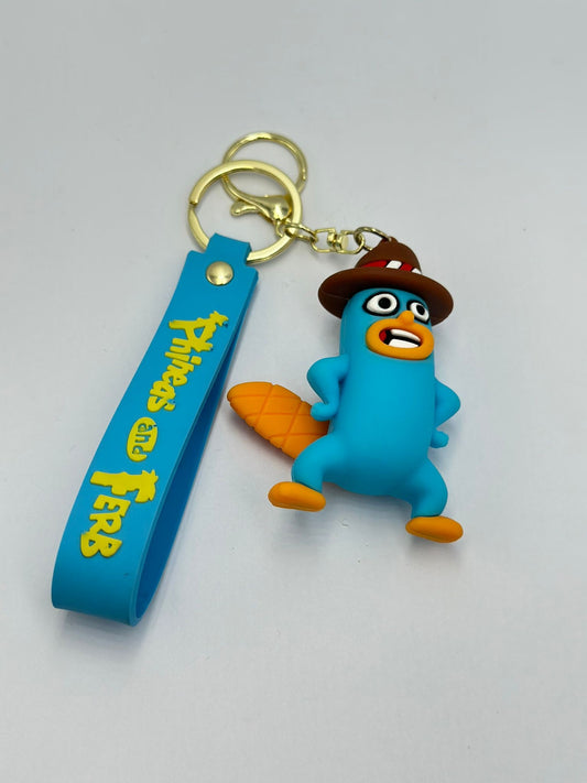 Mavi Sevimli Karakter Anahtarlık