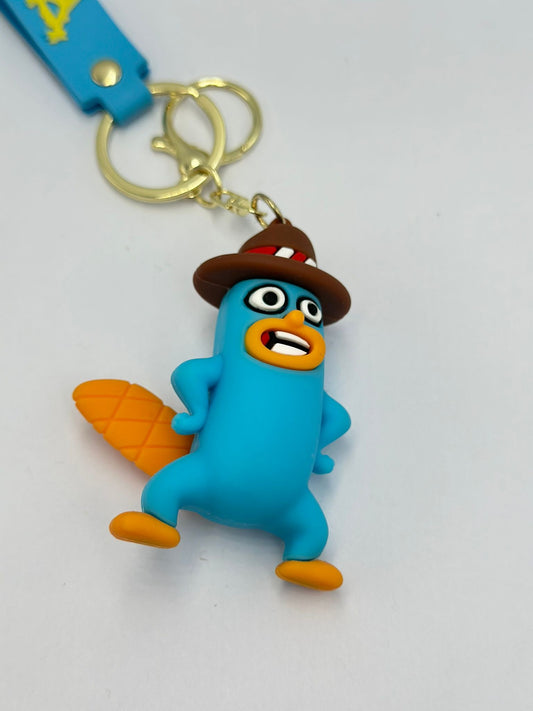 Mavi Sevimli Karakter Anahtarlık