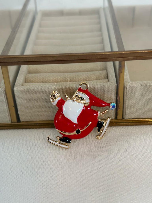 Neşeli Noel Baba Detaylı Şirin Broş