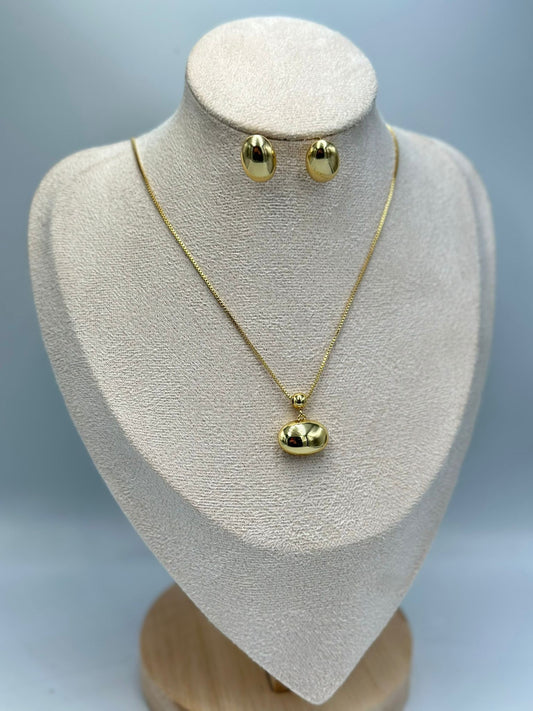 Oval Kesim Çelik Set Takı