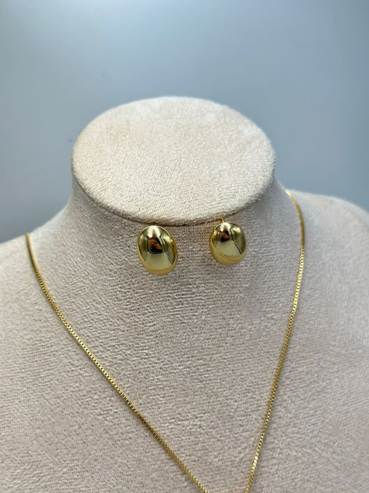 Oval Kesim Çelik Set Takı