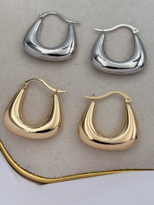 Oval Kesim Premium Boru Halka Küpe