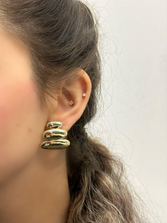 Oval Plaka Premium Seri Küpe