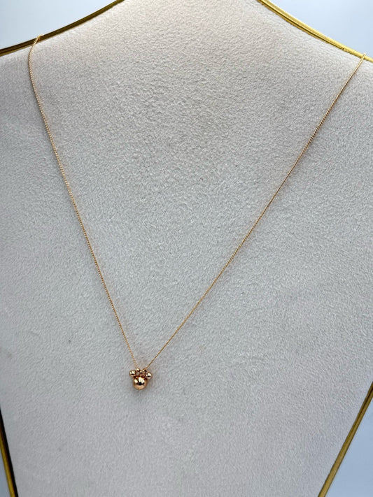Özel Seri Çelik Topçuk Gold Kolye