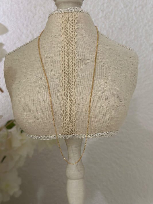Özel Seri İnce Topçuk Çelik Kolye (43cm)