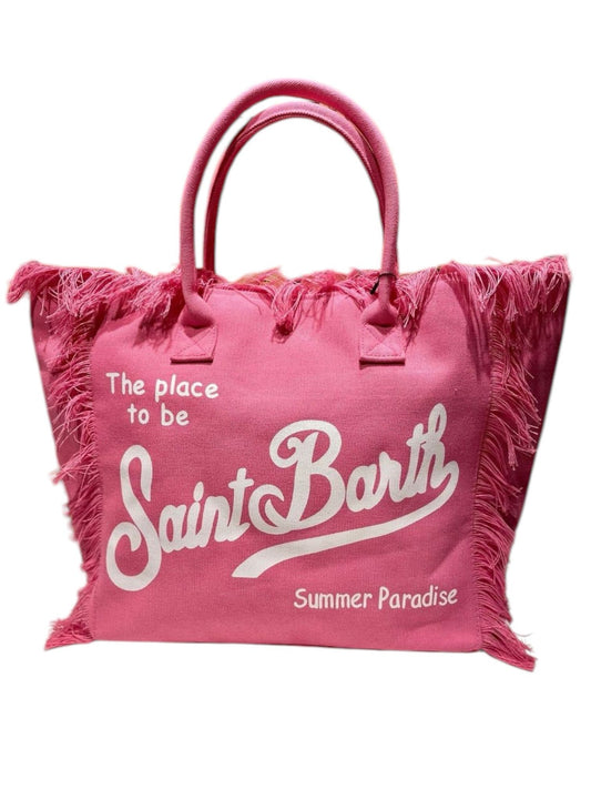 Püskül Detaylı Summer Paradise Çanta (Pembe)