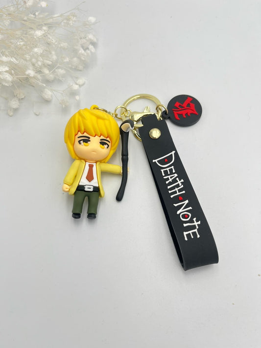 Sarı Erkek Death Notee Anahtarlık