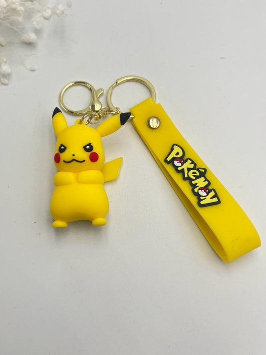 Sarı Sinirli Pokemoon Figür Anahtarlık