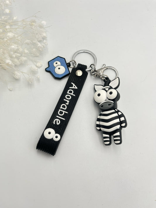 Sevimli Zebra Anahtarlık