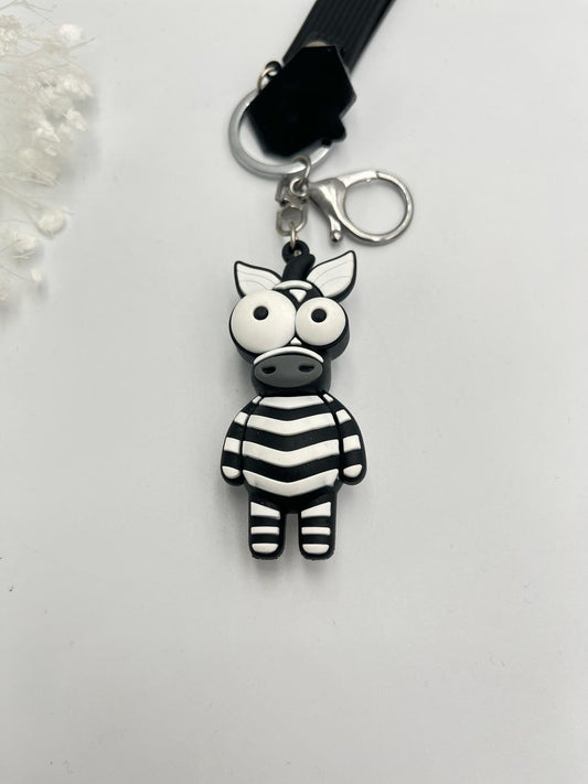 Sevimli Zebra Anahtarlık