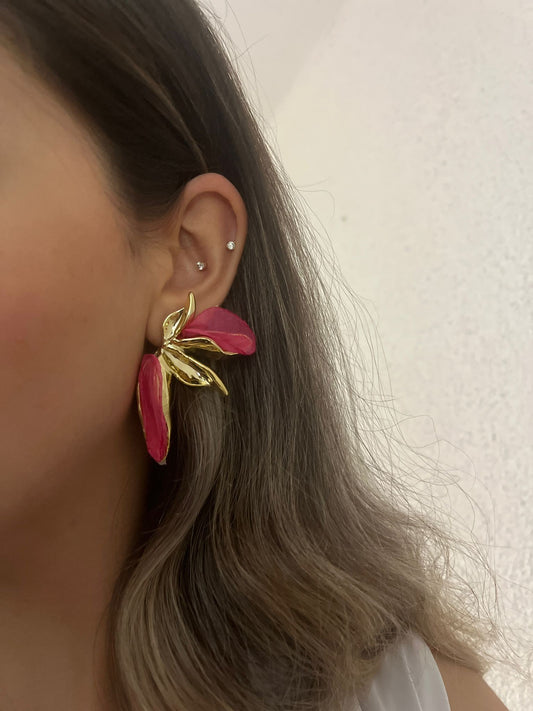 Tül Detay Premium Kanat Küpe