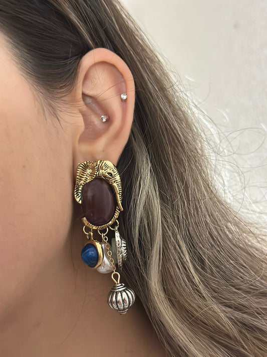 Vintage Charm Detaylı Premium Küpe