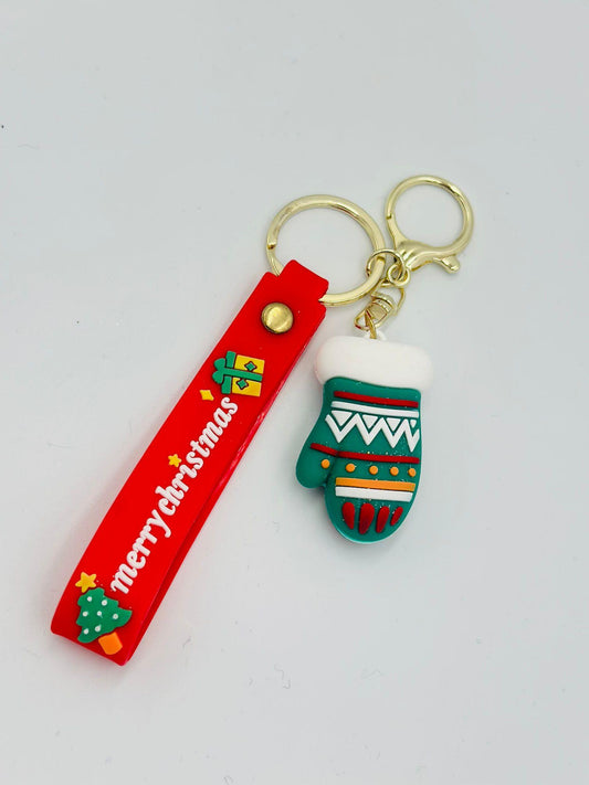 Yeşil Noel Eldiven Anahtarlık