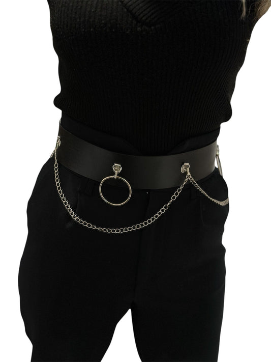 Zincir Detaylı Orta Boy Kemer (90Cm)