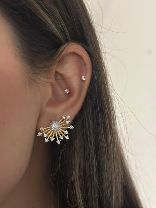 Zirkon Taş Detay Premium Seri Küpe