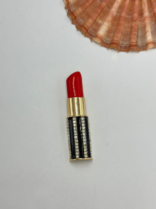 Zirkon Taş Detay Ruj Broş