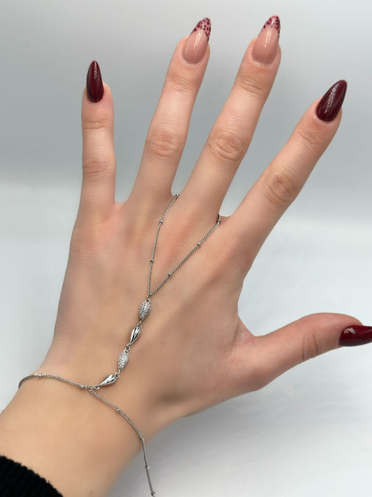 Zirkon Taş Detaylı Damla Çelik Şahmeran (Çelik)